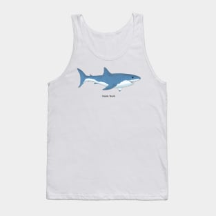 Daddy Shark Great White Shark Design Tank Top